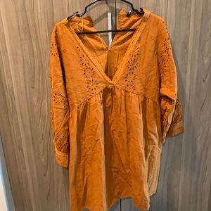 Orange Zara romper